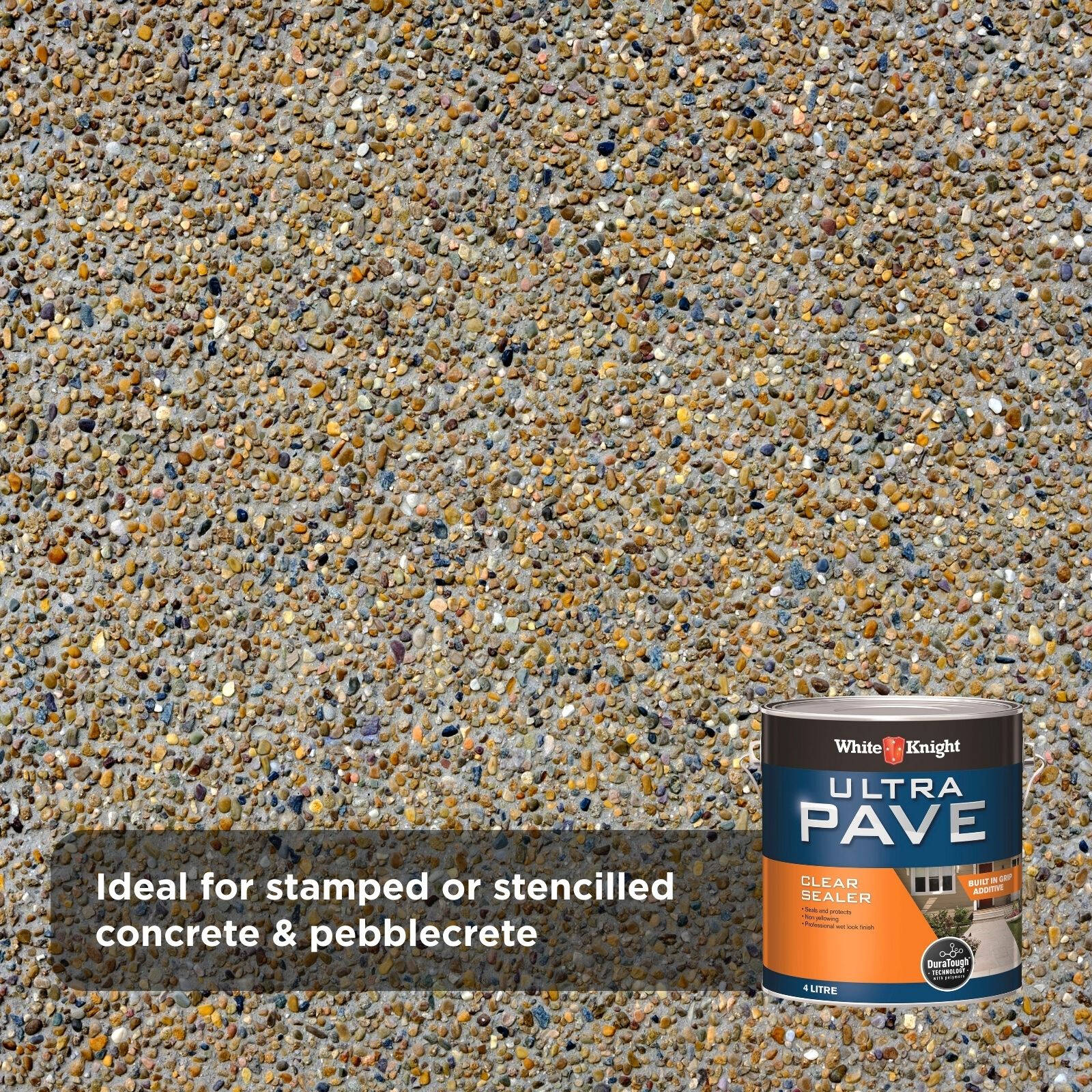 White Knight Ultra Pave 4L Clear Sealer - Waterproof, Concrete & Paving Sealer