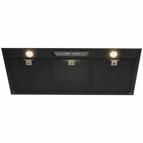 Schweigen 90cm Matte Black Undermount Rangehood - IsoDrive ST Motor, 900m³/h, 57W - UM1390-9BSTPAK