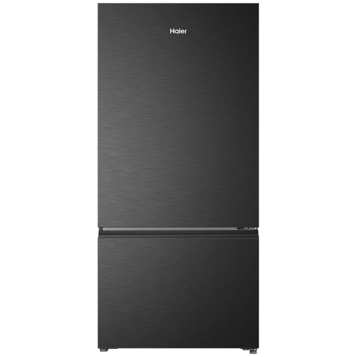 Haier 517L 500 Series Bottom Mount Fridge - Black, 8 Star Energy, Reversible Door - HRF510BEC