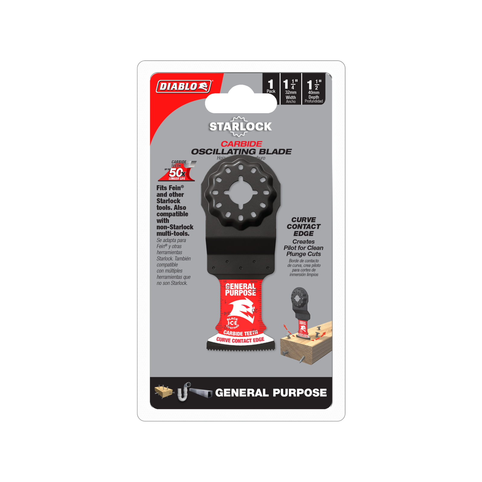 Diablo 32mm Starlock Carbide General Purpose Multi-Tool Blade