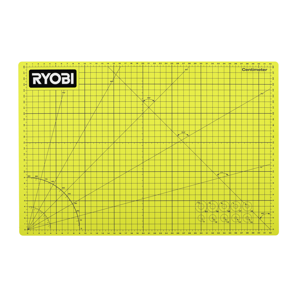 Ryobi A3 Self Healing Cutting Mat - 340mm x 450mm - Durable & Non-Slip - SuperSaverAU - view 2