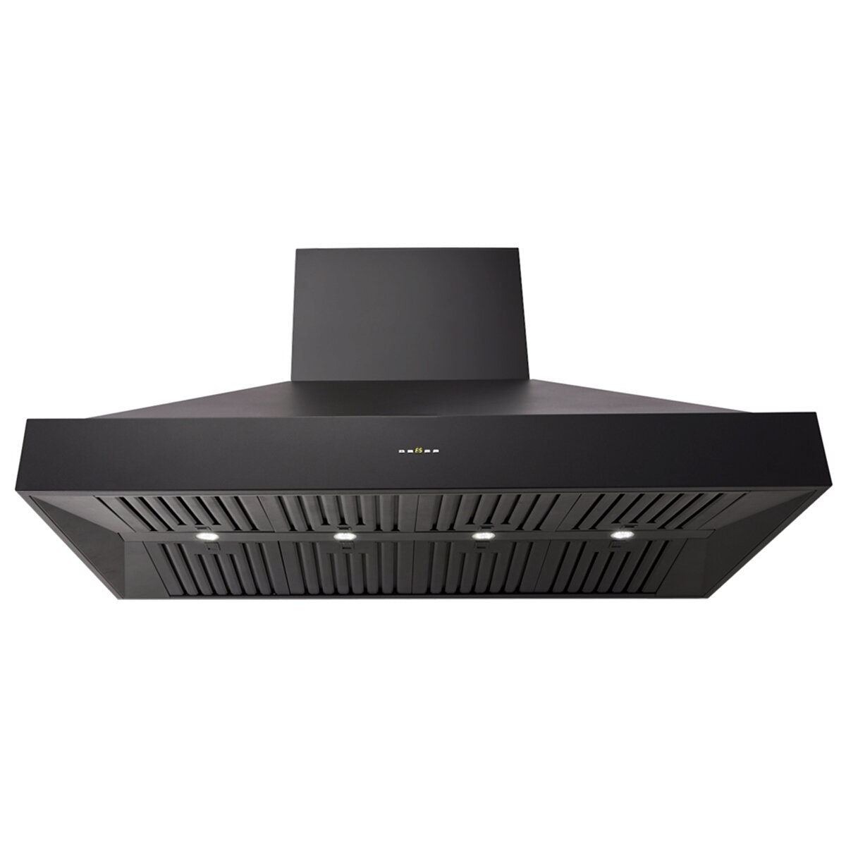 Schweigen 3000m³/h Silent BBQ Rangehood - 1500mm Black Wall Mounted, 304 Stainless Steel - CL8915BSP2KIT