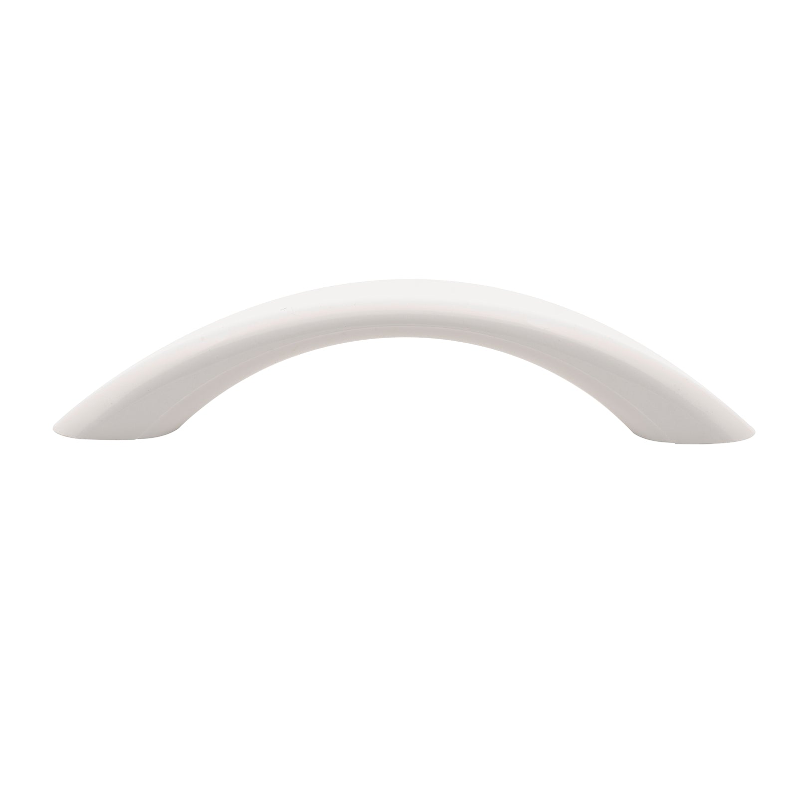 Prestige 96mm White Plastic Bow Handle, Cabinet Drawer Pull