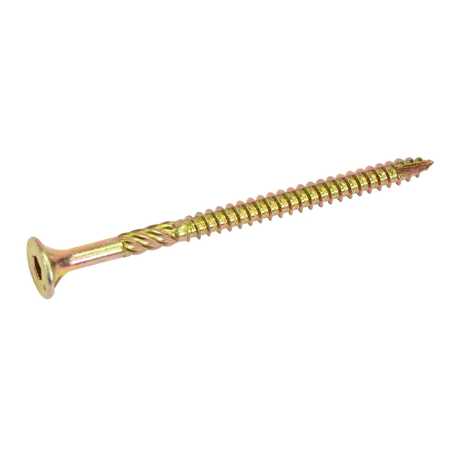 Titan 14g x 100mm Zinc Gold Timber Bugle Batten Screw - 25 Pack