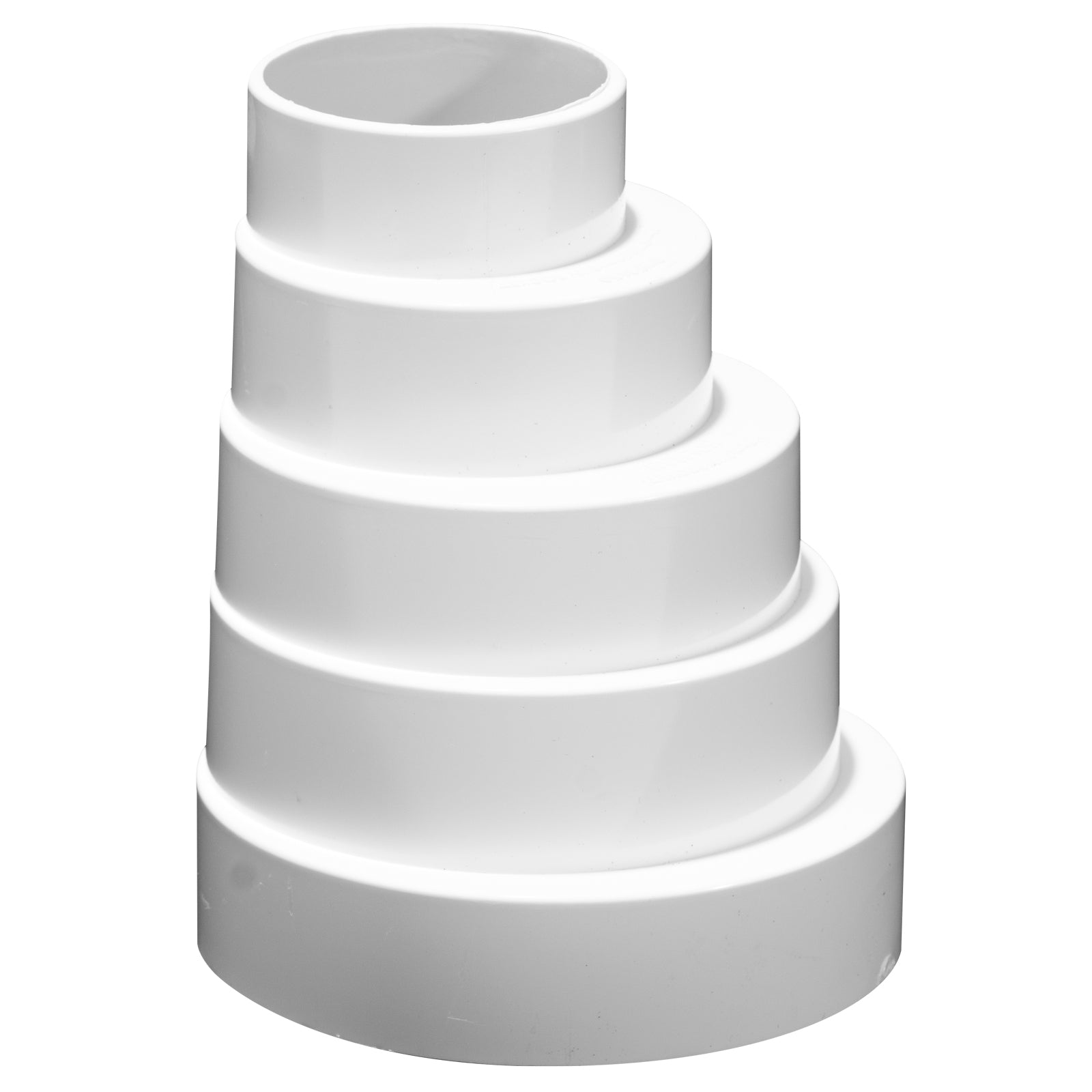 Holman 90/75/65/50/40mm Storm PVC Stepped Adaptor, White ABS Push-Fit