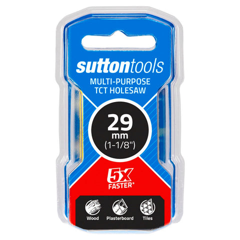 Sutton Tools 29mm TCT Multi-Purpose Seamless Holesaw