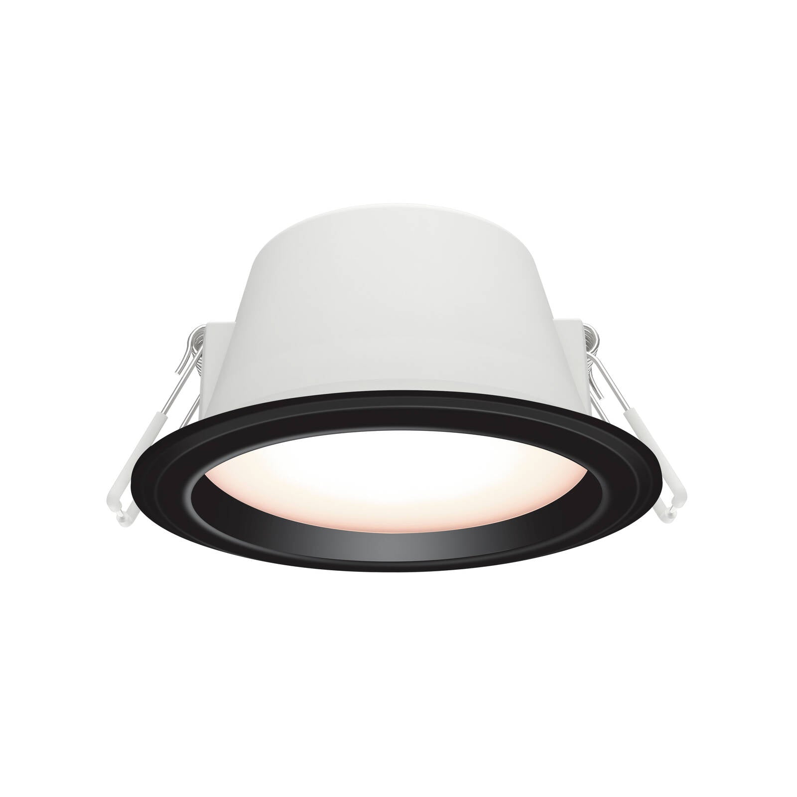 HPM Alina LED 7W 770lm Tri-Colour Recessed Downlight 90mm Black