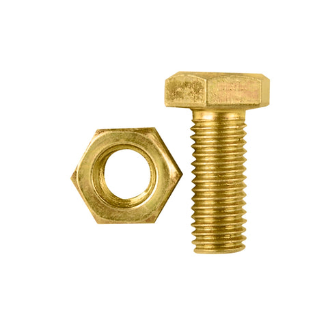 Pinnacle M10 x 25mm Yellow Zinc Hi-Tensile Hex Bolt and Nut - 4 Pack