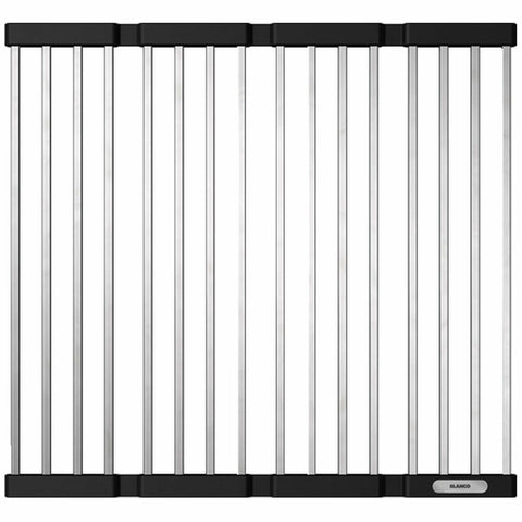 Blanco folding sink grid - Stainless steel and silicone - Suits 400mm bowl length - FOLDGRIDSS