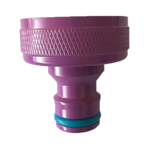 Holman Lilac Recycled Water Brass Tap Adaptor, 25mm Left-Hand Thread