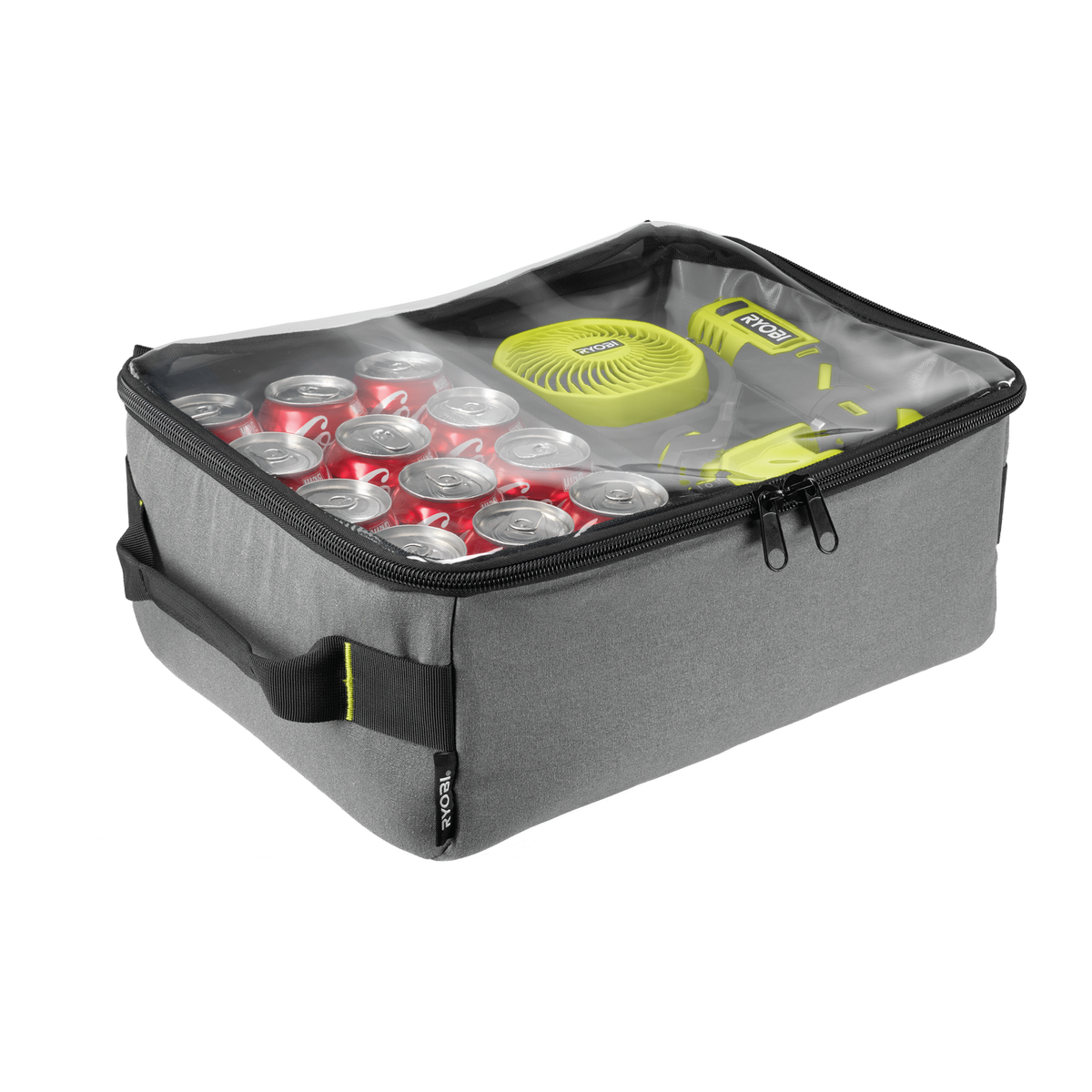Ryobi Traxx Large Clear Top Canvas Bag - 340mm x 170mm x 460mm - Water-Resistant - SuperSaverAU - view 5