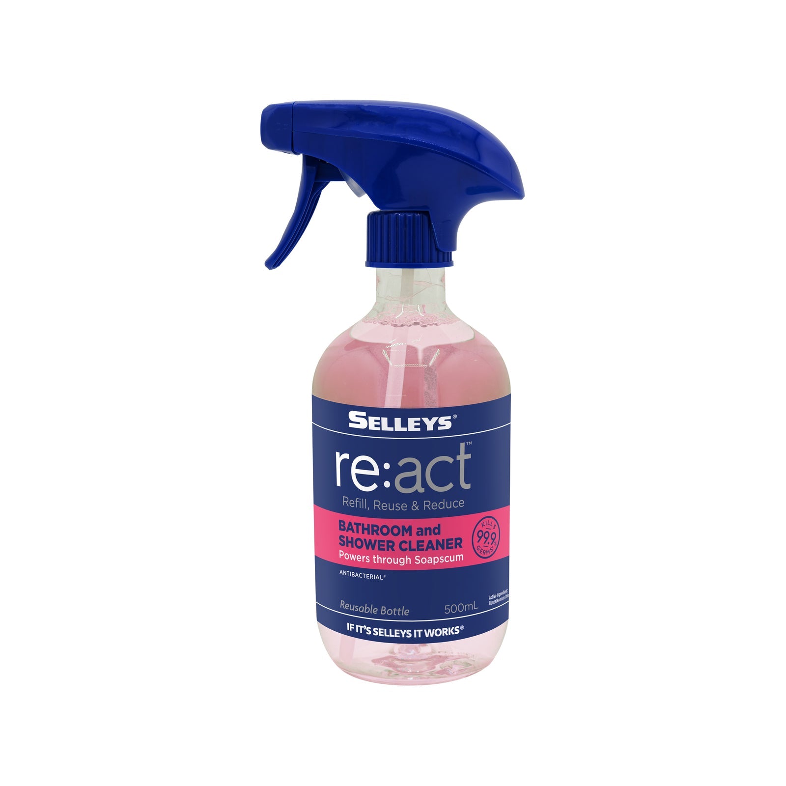 Selleys 500ml re:act Bathroom & Shower Cleaner - SuperSaverAU - view 1