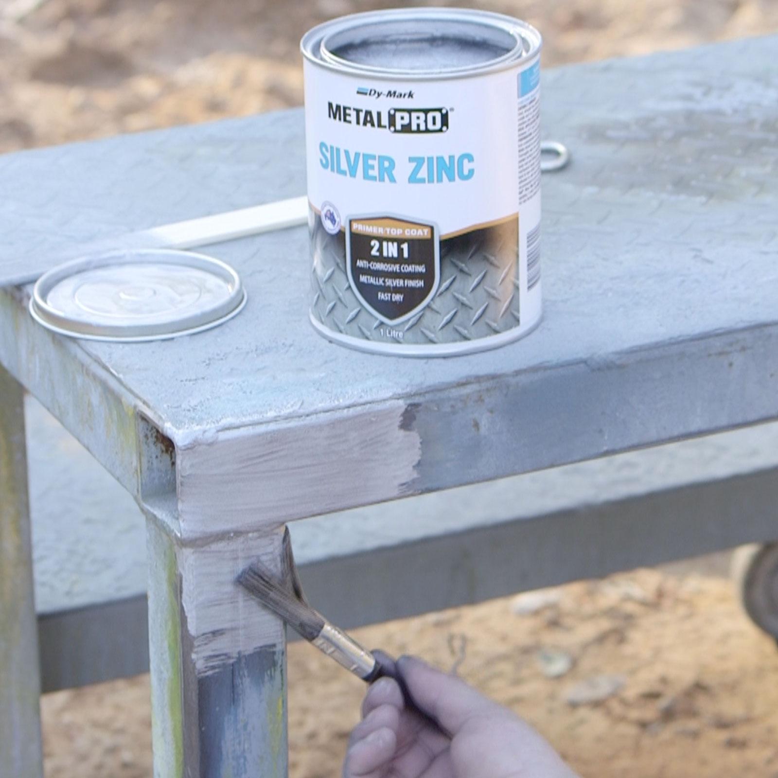 Dy-Mark 250ml Silver Zinc MetalPro Metal Paint