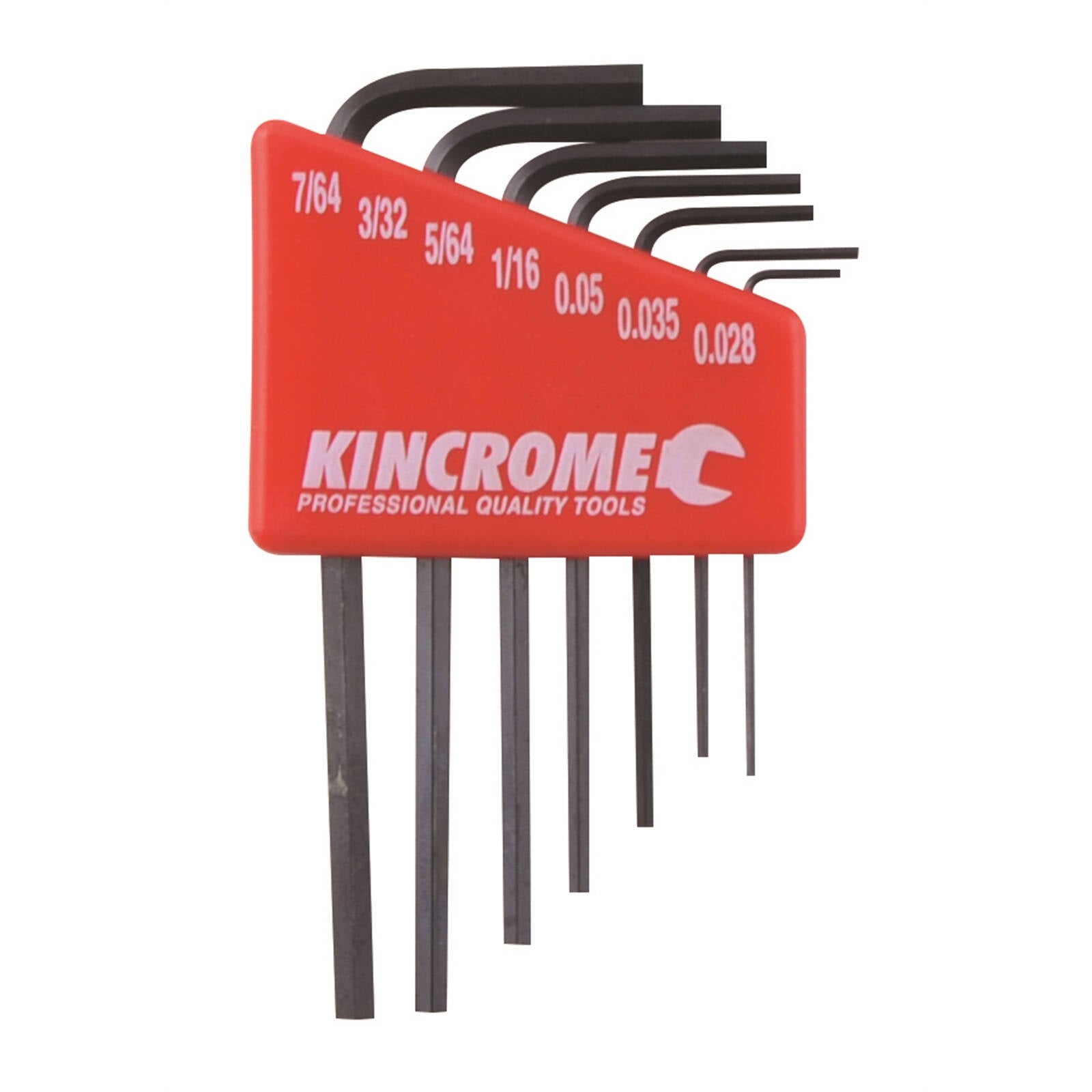 Kincrome 7 Piece Imperial Mini Hex Key Wrench Set, Cr-V Steel, with Case