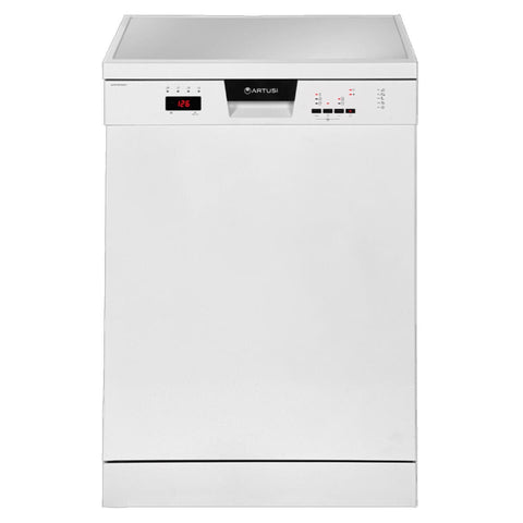Artusi 60cm Freestanding Dishwasher 15 Place Settings - White, Triple Filter, 4 Star Energy - ADW5008W