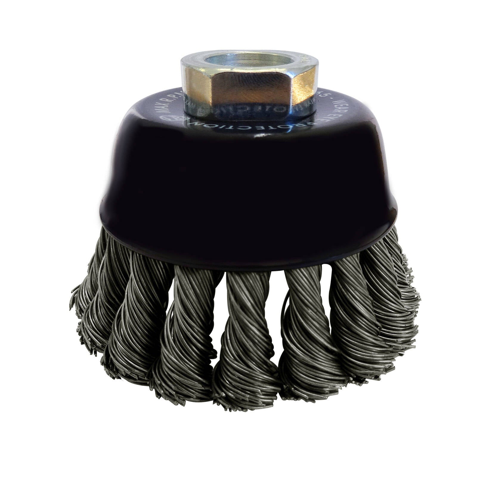 Josco 75mm Twist Knot Steel Wire Cup Brush for Angle Grinders