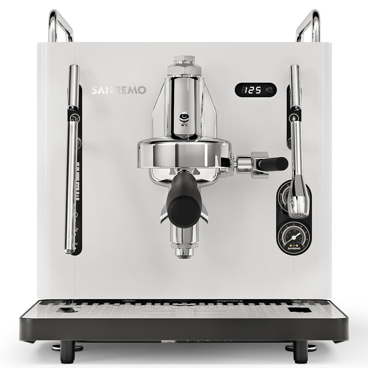 Sanremo Absolute Cube Manual Coffee Machine - E61 Group, 1.8L Tank, White Finish - SRPCB13A816L03