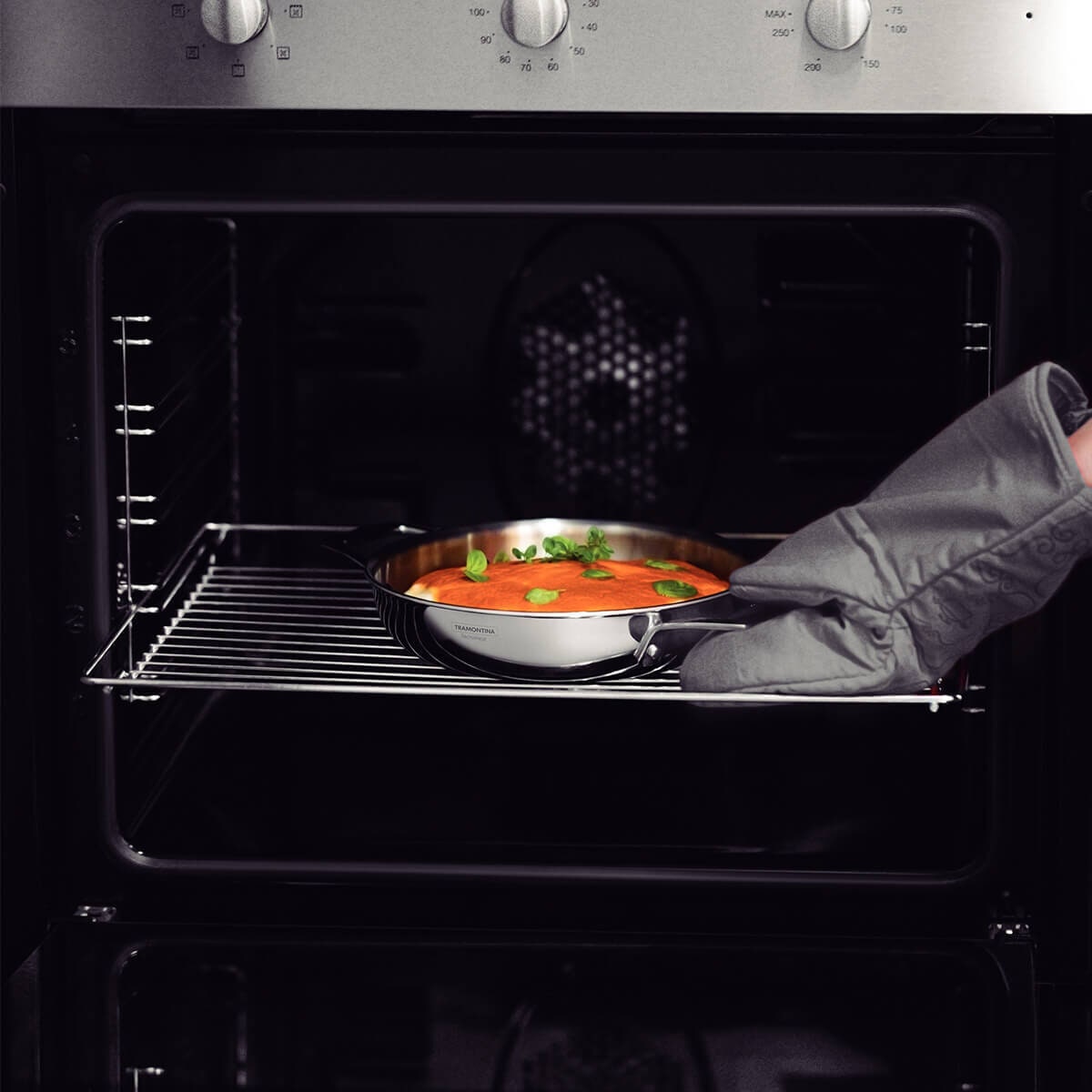 Tramontina Grano 20cm Double-Handled Frying Pan - Tri-Ply Clad - Induction Compatible - 62152201