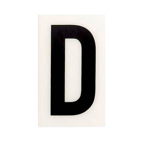 Sandleford 60mm White Self Adhesive House Letter D, Gloss Weather Resistant Polycarbonate