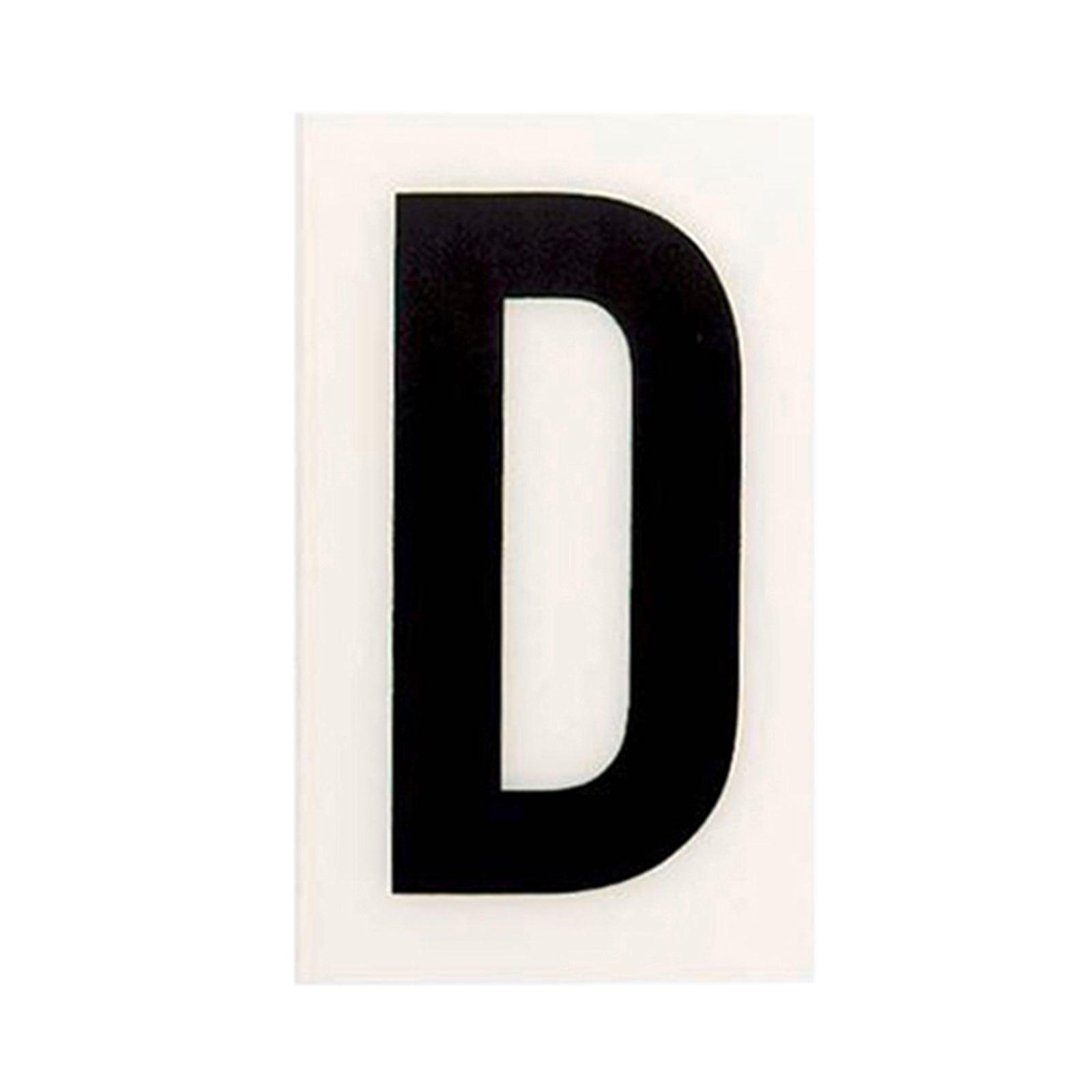 Sandleford 60mm White Self Adhesive House Letter D, Gloss Weather Resistant Polycarbonate