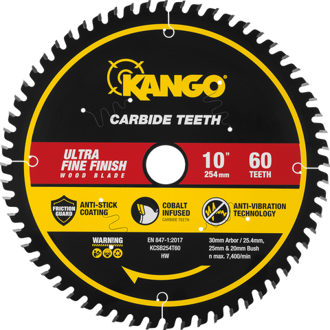 Kango 254mm 60t Wood Mitre Saw Blade - Cobalt-Infused Carbide - SuperSaverAU - view 1