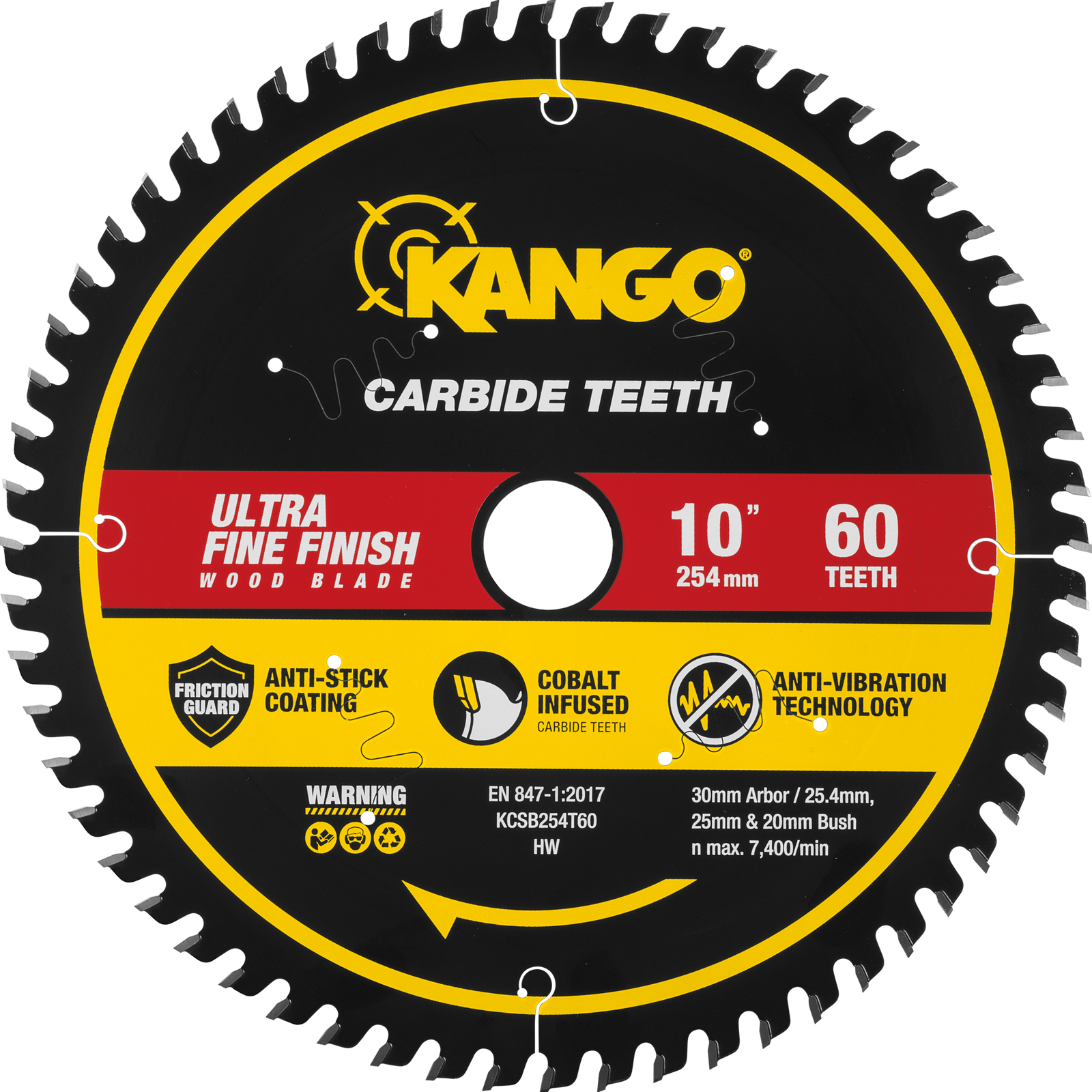 Kango 254mm 60T Wood Mitre Saw Blade