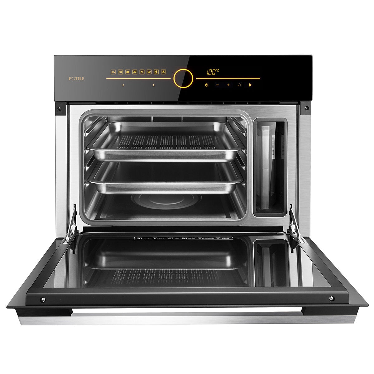FOTILE 42L Glass 'O' Touch Steam Oven SCD42-C2T - SuperSaverAU - view 3