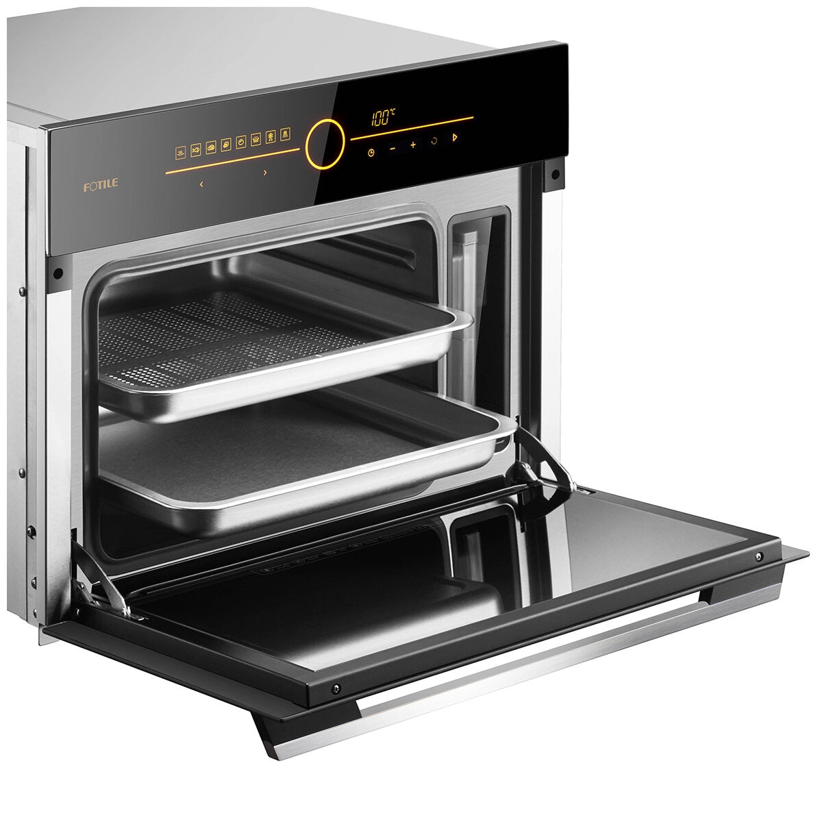 FOTILE 42L Glass 'O' Touch Steam Oven SCD42-C2T - SuperSaverAU - view 2