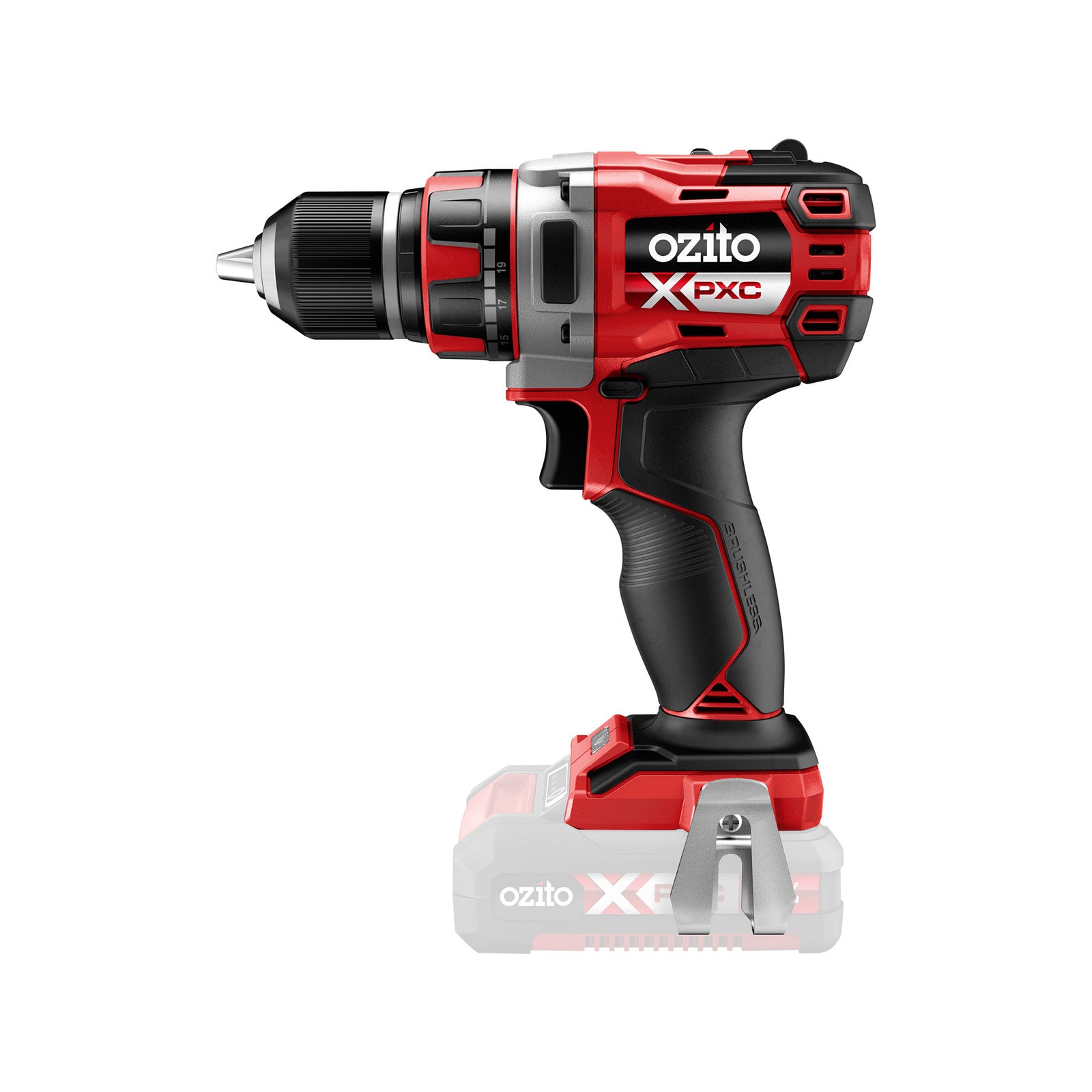 Ozito PXC 18V 13mm Brushless Drill Driver Skin Only PXBDS-180