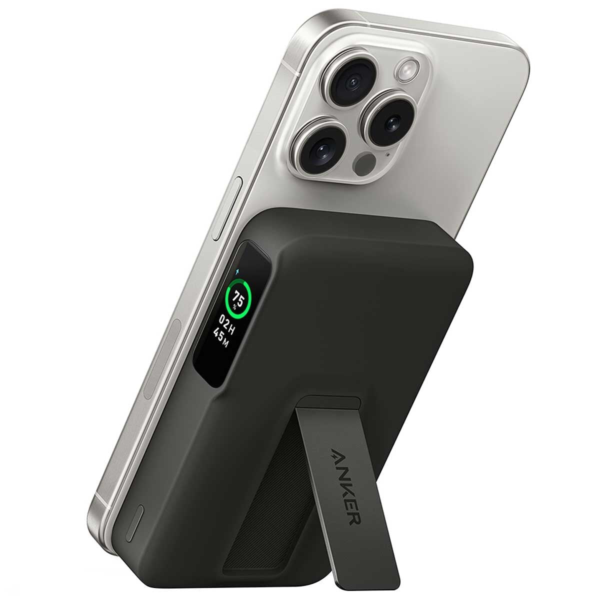 Anker MagGo 10K Magnetic Power Bank, 15W Qi2 Wireless Charging, Black - SuperSaverAU - view 2