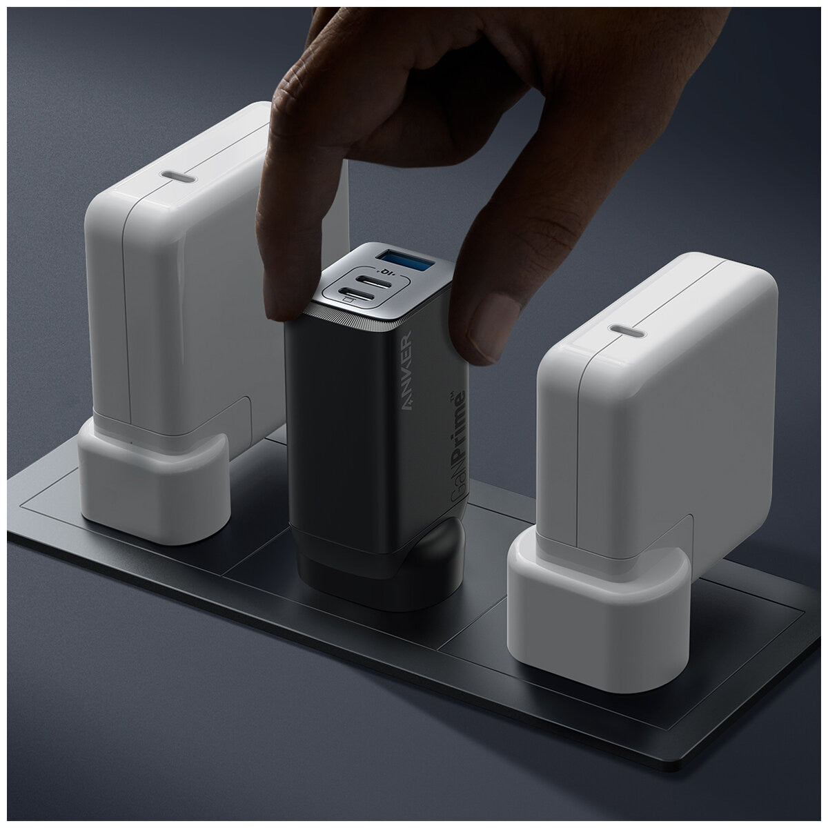 Anker GaNPrime 65W 3 Port Wall Charger B2668T11 - SuperSaverAU - view 3