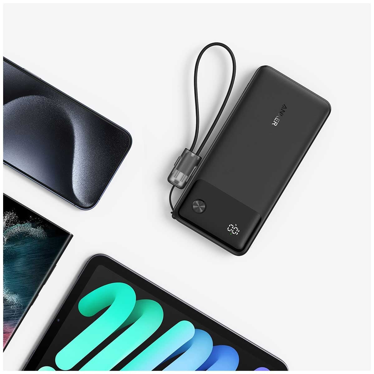 Anker 10K Power Bank 22.5W Black, Slim Design, 10000mAh, USB-C, Trickle Charge - SuperSaverAU - view 6