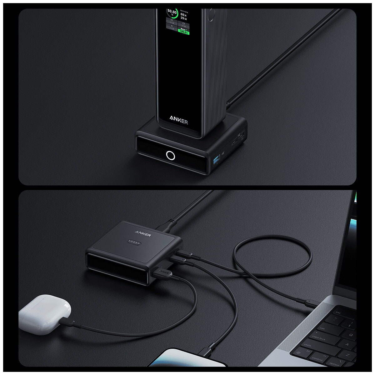 Anker 100W Charging Base For Anker Prime Power Bank A1902T11 - SuperSaverAU - view 3