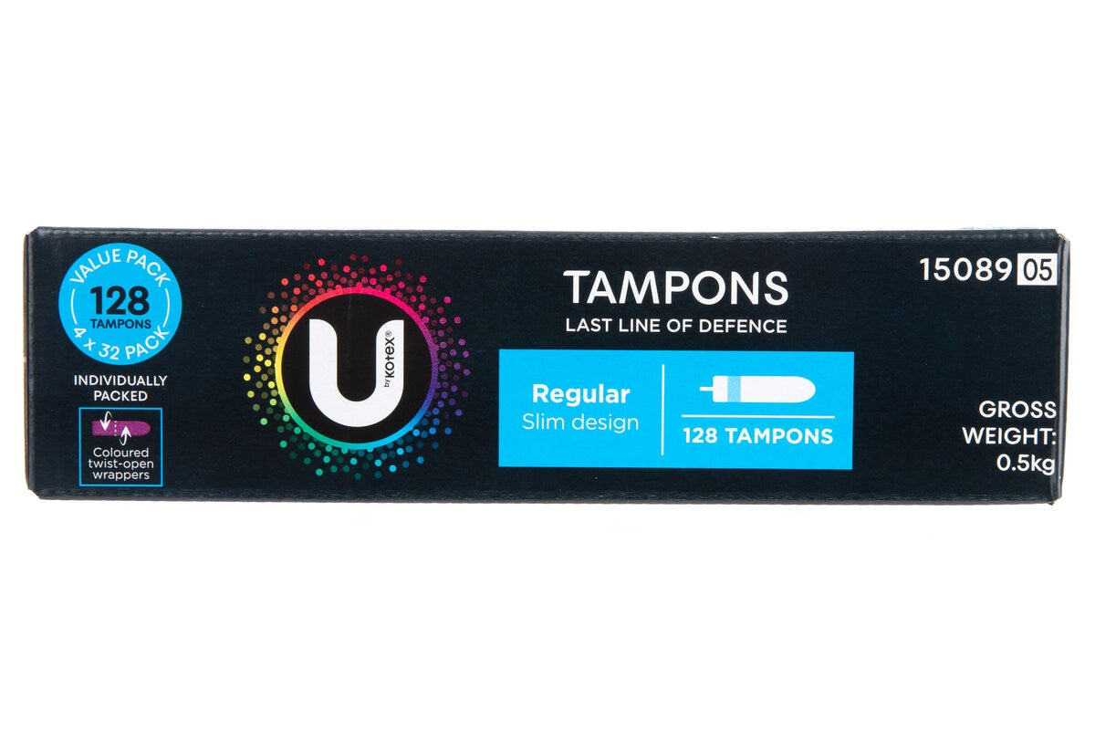 U By Kotex Regular Tampons 128 Pack - SuperSaverAU - view 3