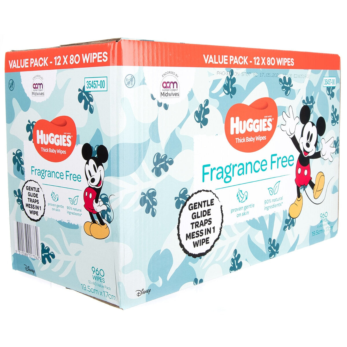 Huggies Fragrance Free Baby Wipes 24 x 80 Wipes - SuperSaverAU - view 4