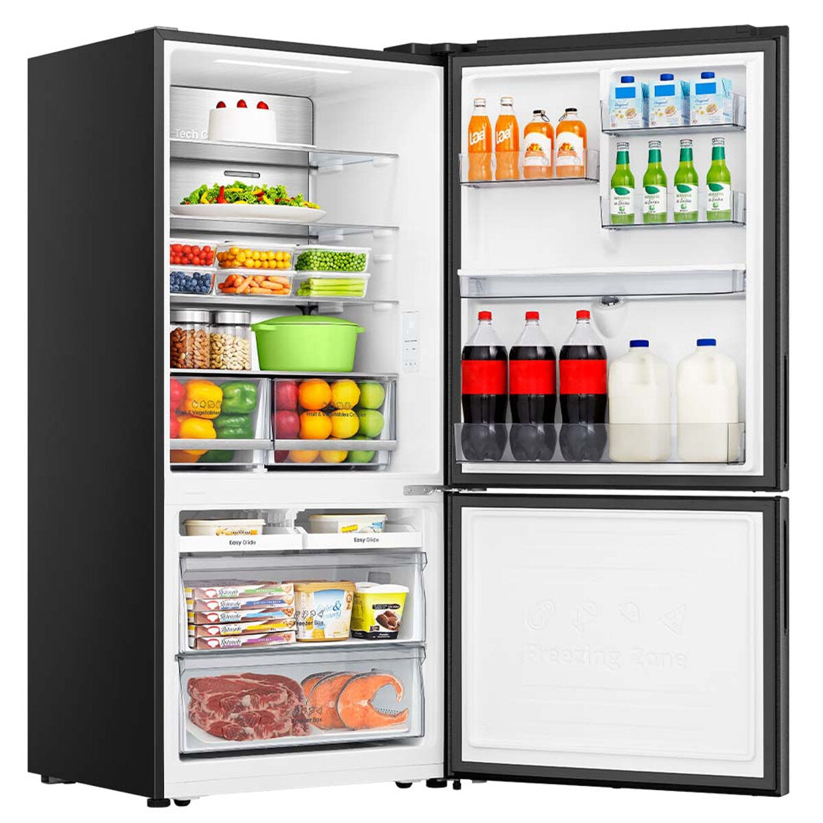 Hisense 500L PureFlat Bottom Mount Refrigerator Dark Steel HRBM500TBW - SuperSaverAU - view 5