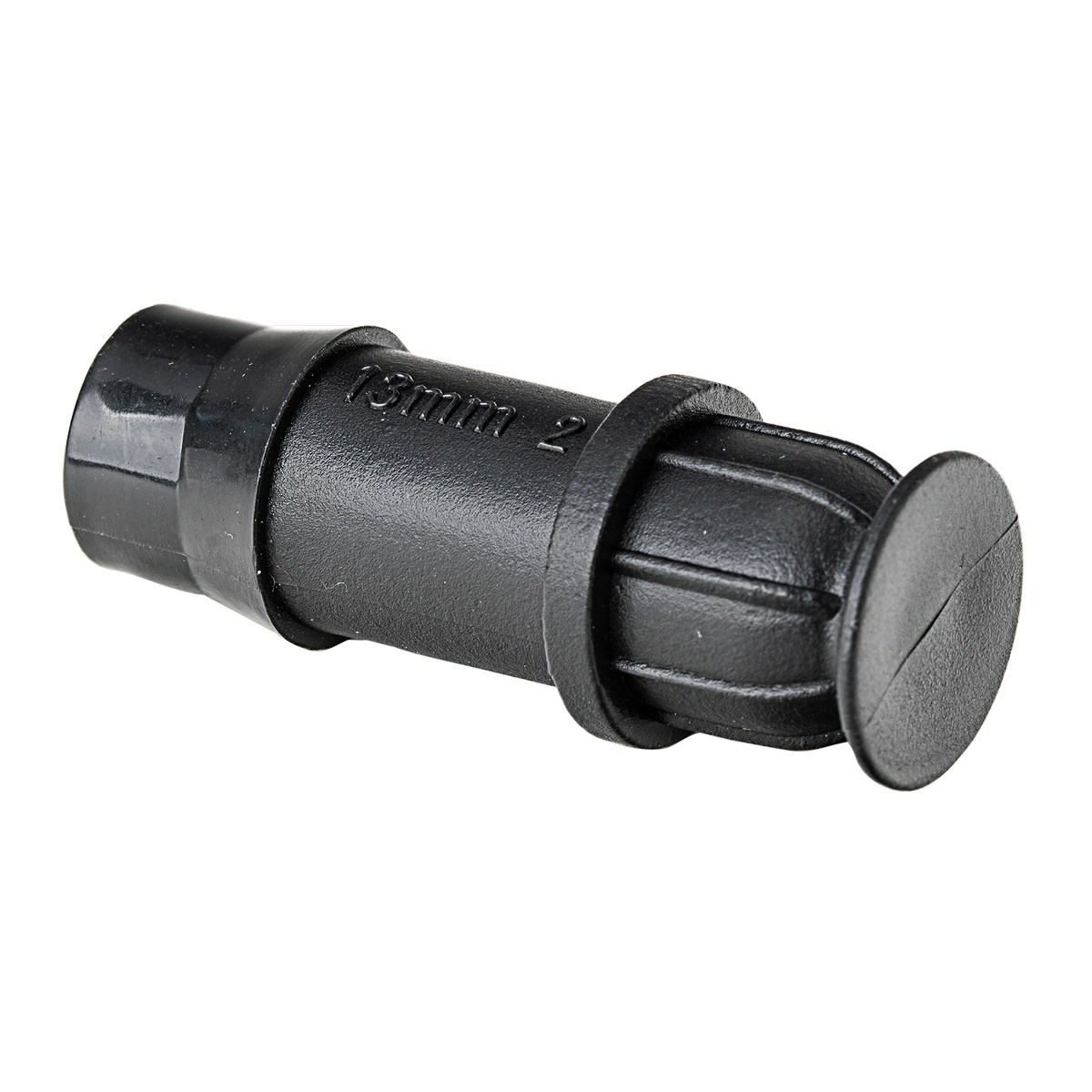 K Rain 13mm Barbed End Plug - 10 Pack - Black - Polypropylene - SuperSaverAU - view 1
