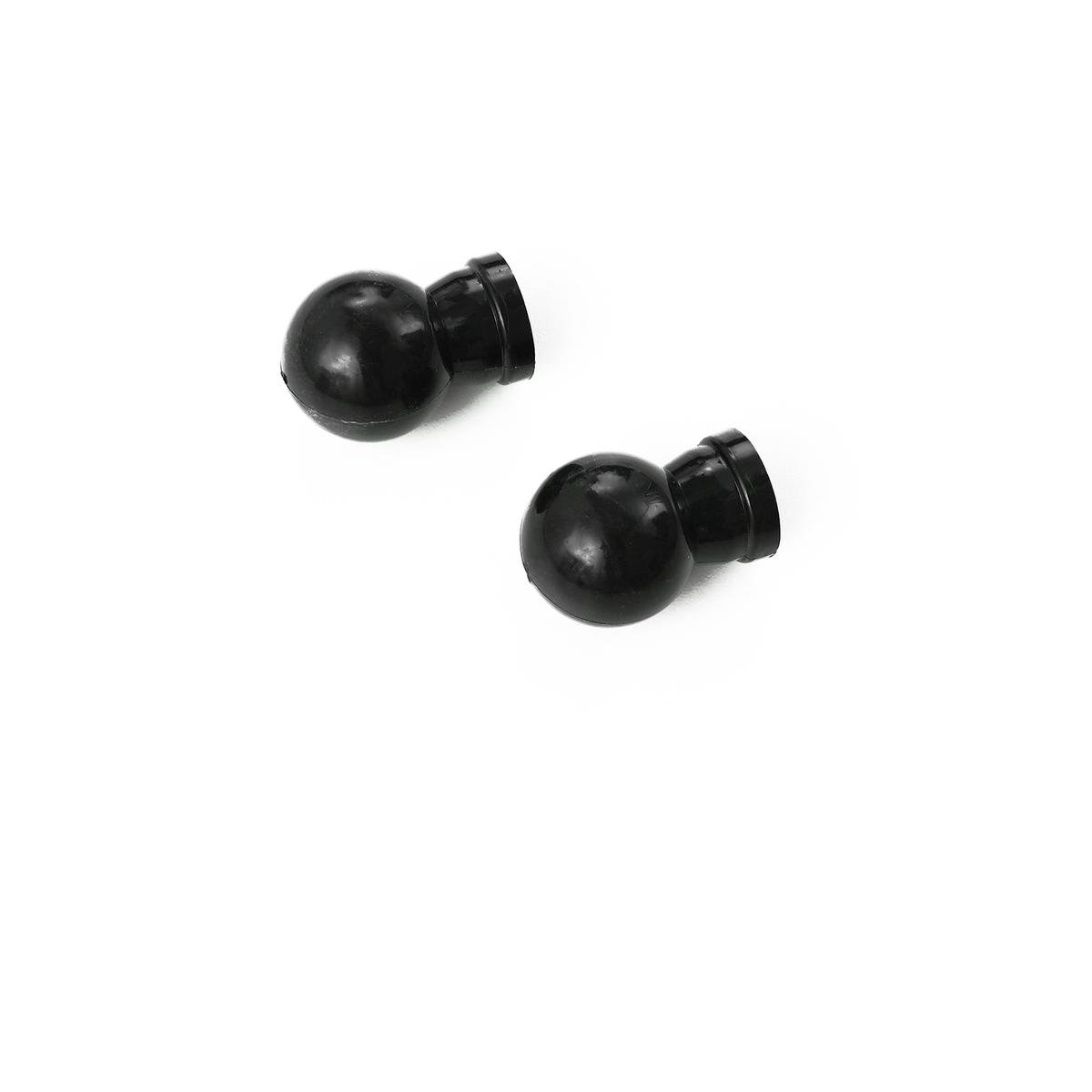 Windoware Black PVC Ball Finial - 2 Pack
