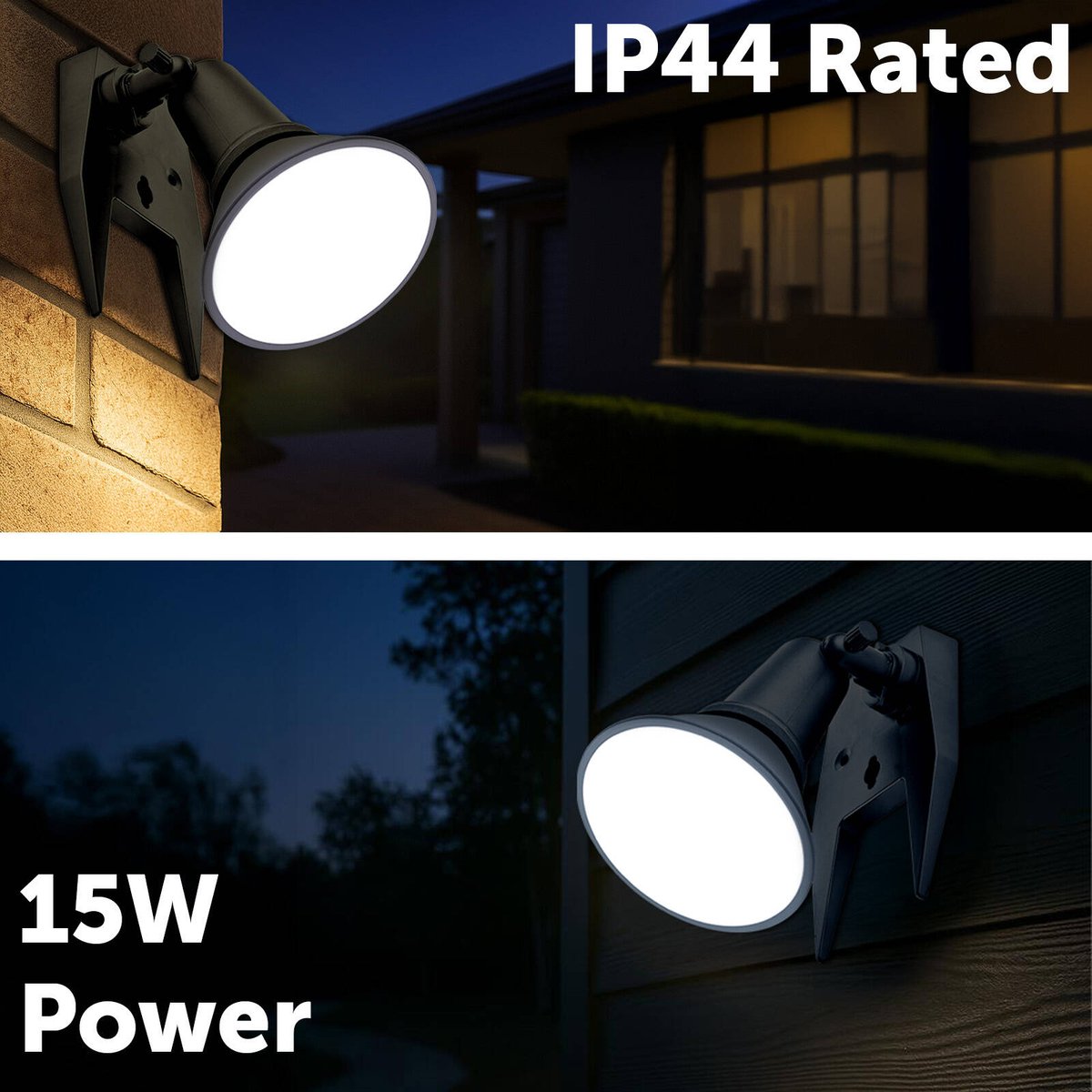 Arlec 15W LED DIY Portable Flood Light - 1600 Lumens - Black - IP44 - SuperSaverAU - view 4