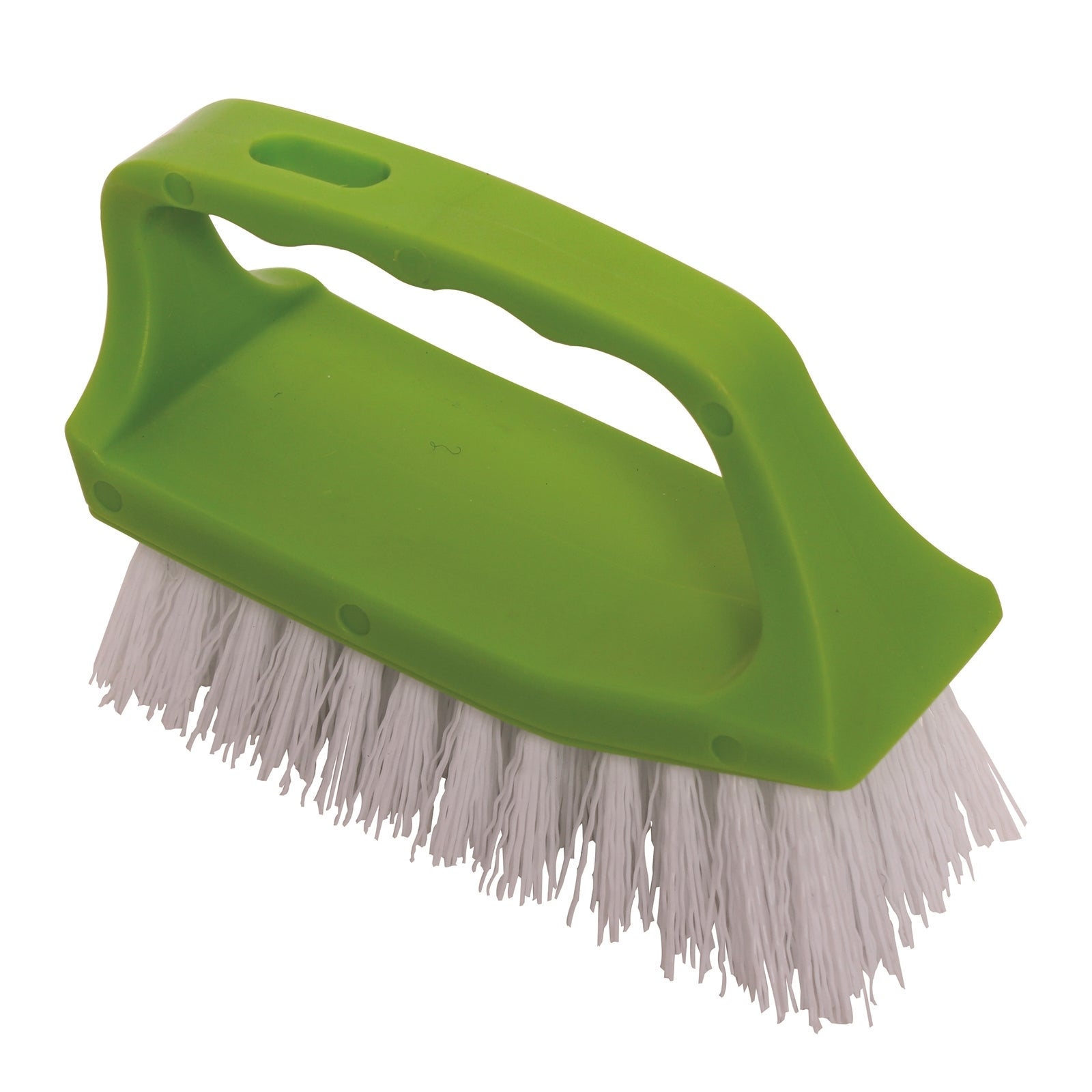 Sabco Handled Scrub Brush 53mm, Nylon Bristles & Built-In Scraper