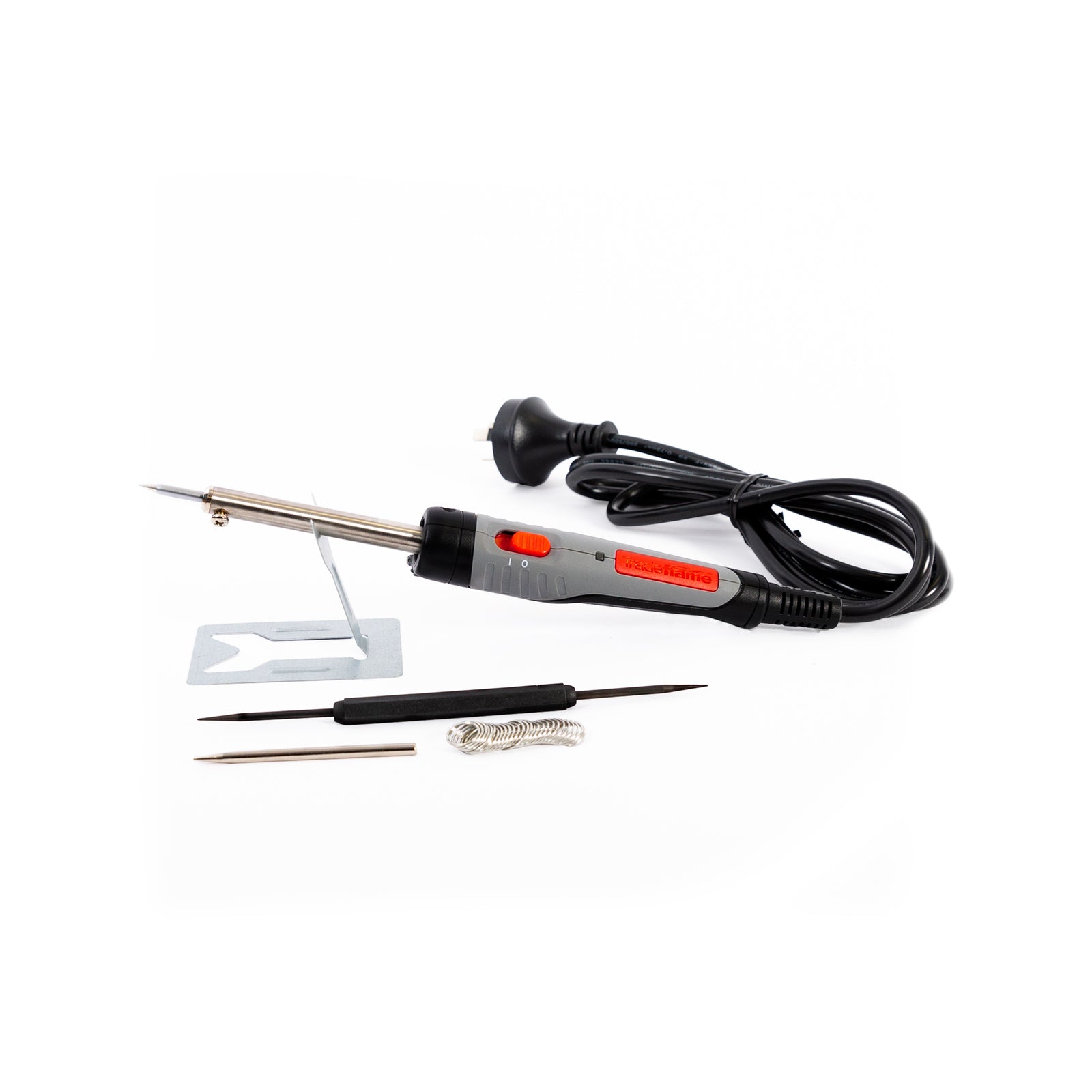 Tradeflame 25W Soldering Iron 240V 400°C with Interchangeable Tips