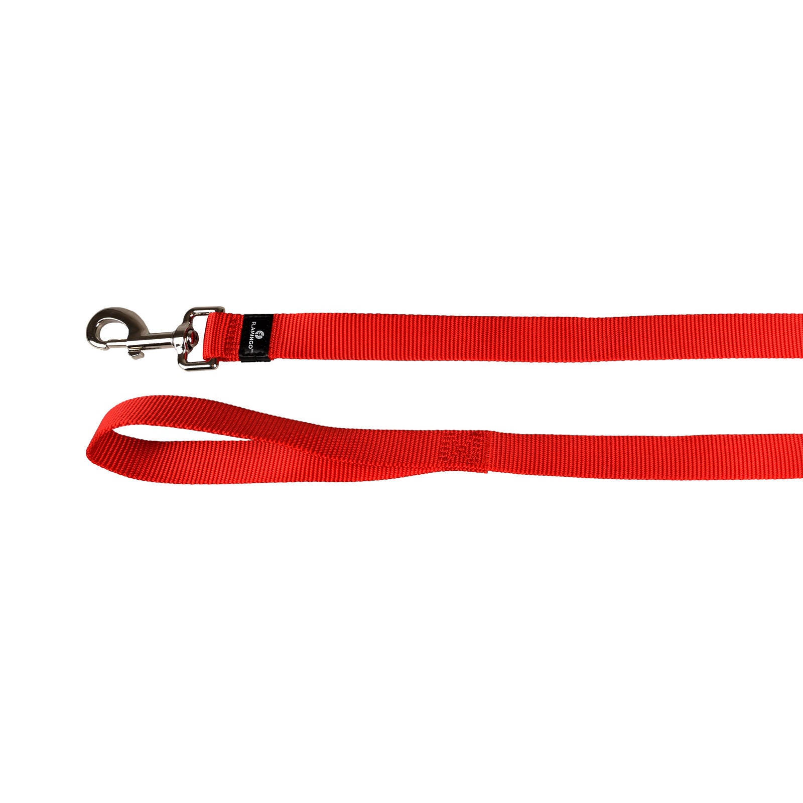 Flamingo Ziggi 200 x 2.5cm Red Fixed Dog Leash, Nylon
