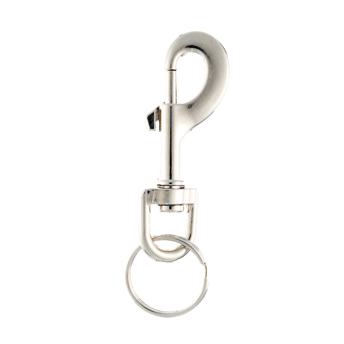 Taskmaster 12mm Nickel Plated Swivel Snap Hook with Key Ring