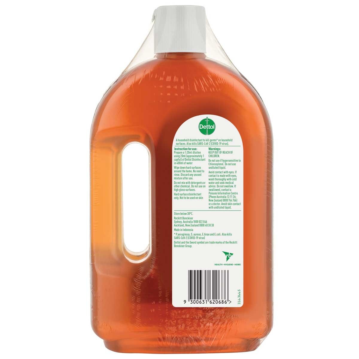 Dettol Antibacterial Household Grade Disinfectant 4 x 750ml - SuperSaverAU - view 4