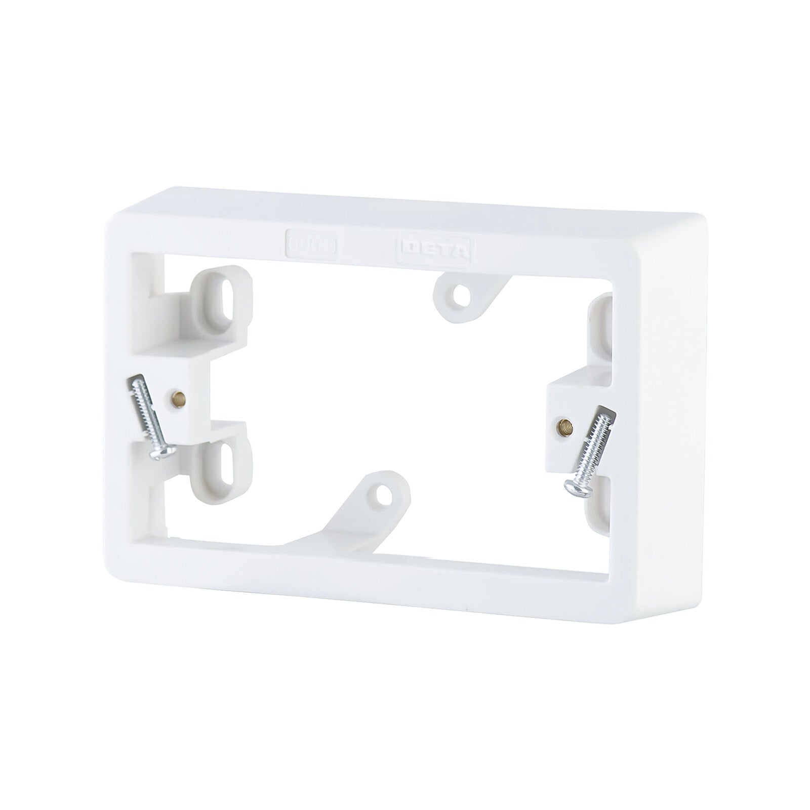 DETA Standard Mounting Block 34mm Deep White ABS 5 Pack