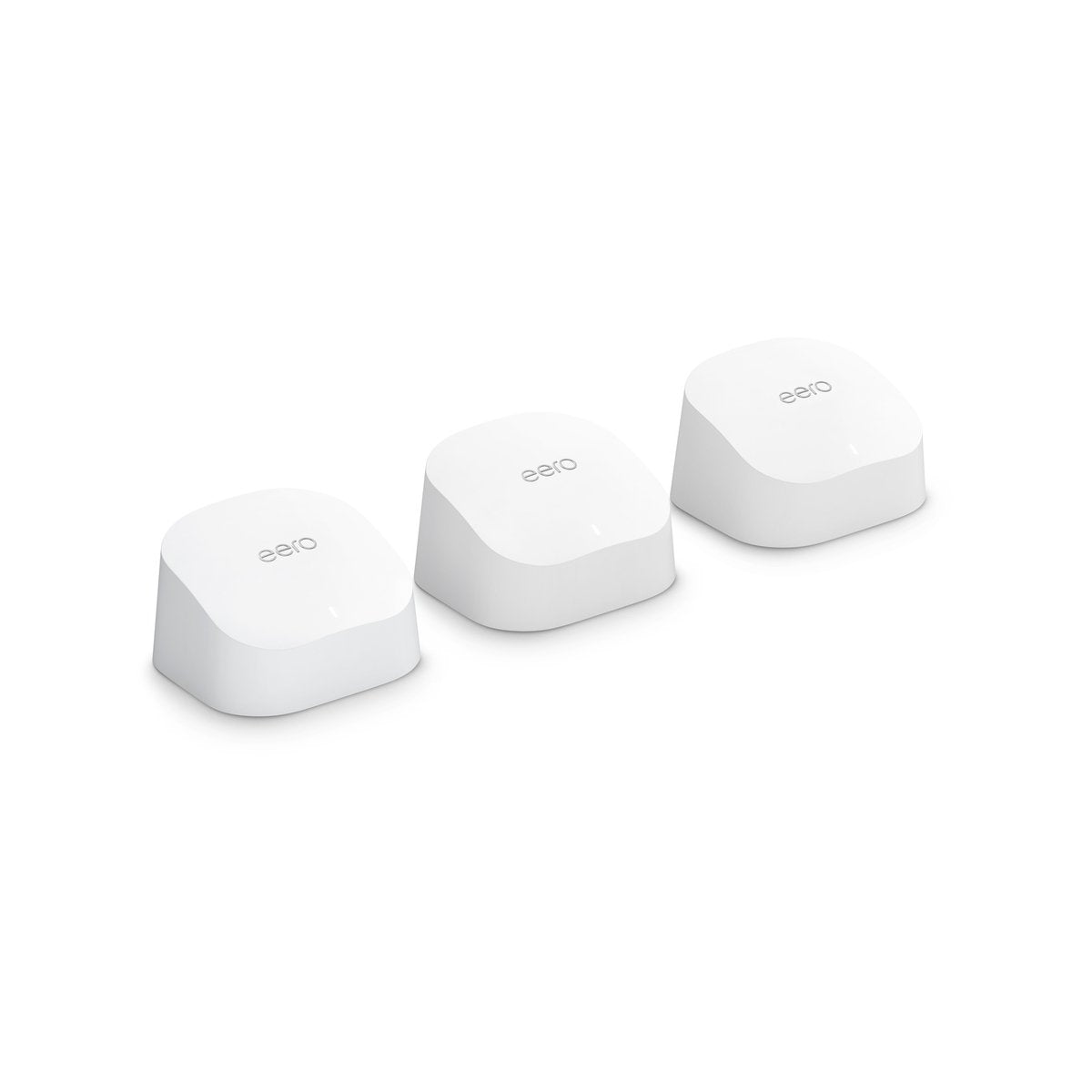 Amazon Eero 6 Dual Band Mesh Wi-Fi 6 Router 3 Pack - 900 Mbps - White - 420m² Coverage - SuperSaverAU - view 1