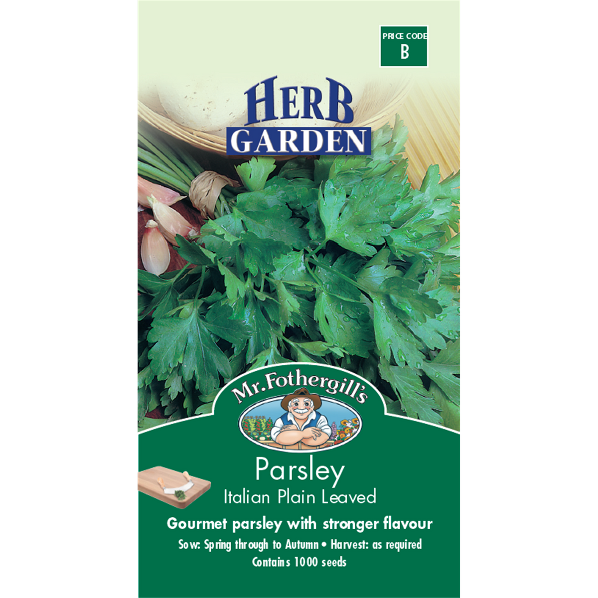 Mr Fothergill's Italian Parsley Seeds - Flat-Leaf Herb for Cooking, 45cm