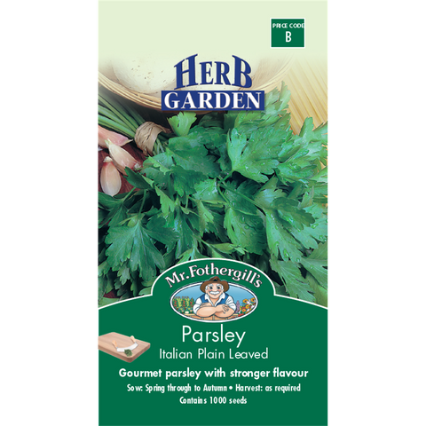 Mr Fothergill's Italian Parsley Seeds - Flat-Leaf Herb for Cooking, 45cm
