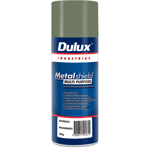 Dulux Metalshield Spray Paint 300g Wilderness Semi-Gloss Durable Finish - SuperSaverAU - view 1
