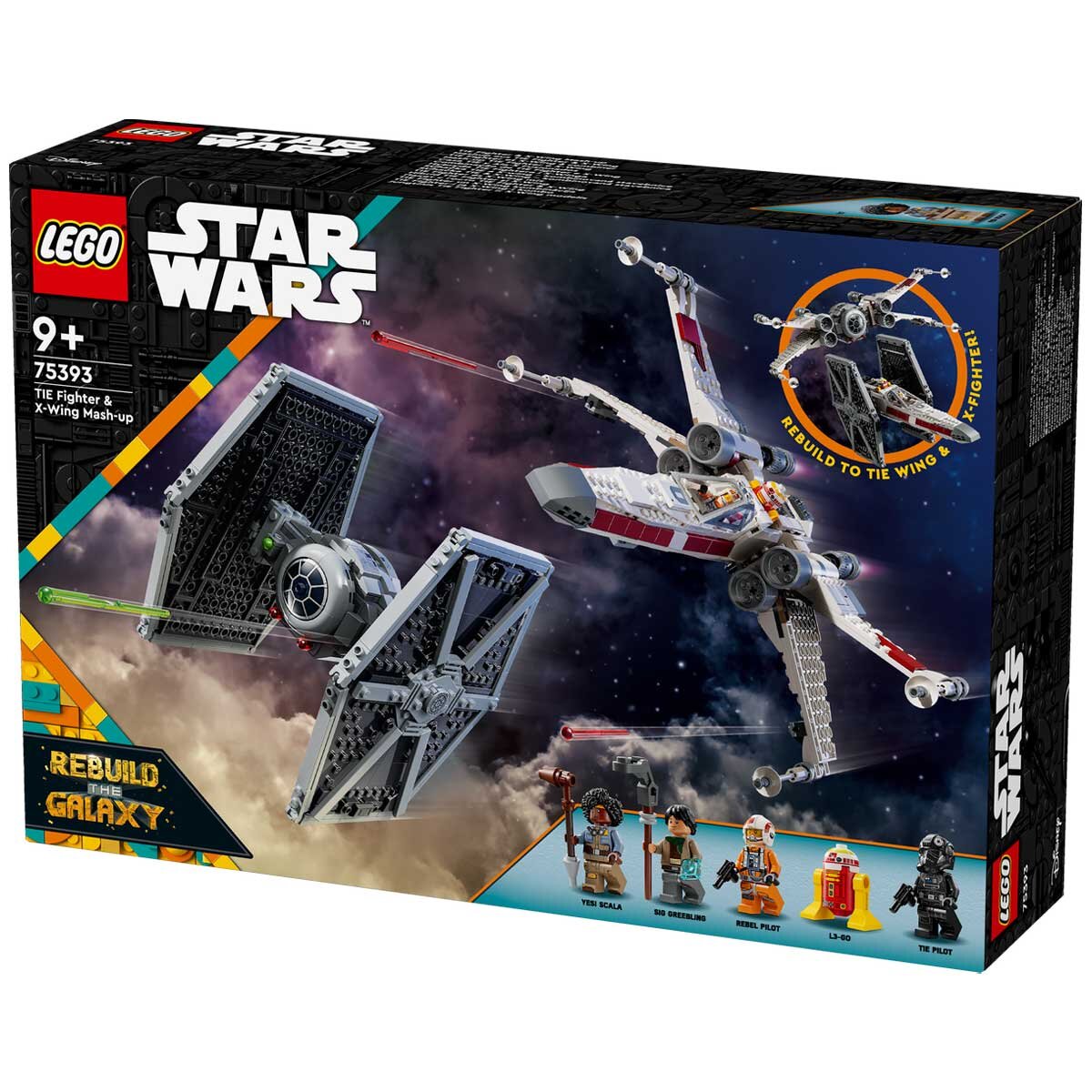 LEGO Star Wars TIE Fighter And X-Wing Mash-up Set 75393 - SuperSaverAU - view 6